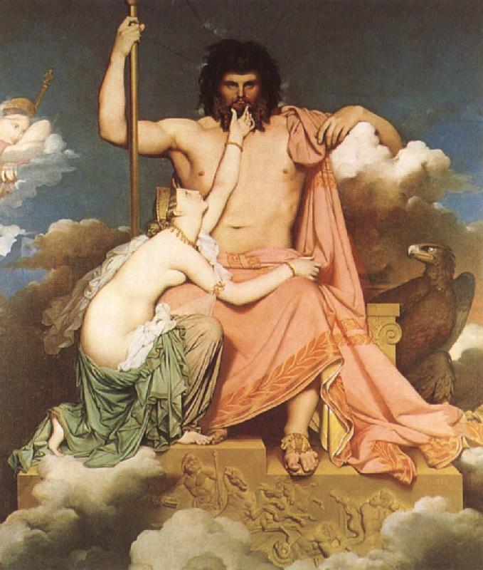 Jean-Auguste Dominique Ingres Thetis bonfaller Zeus Germany oil painting art
